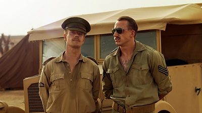 Alfie Allen and Theo Barklem Biggs in SAS Rogue Heroes
