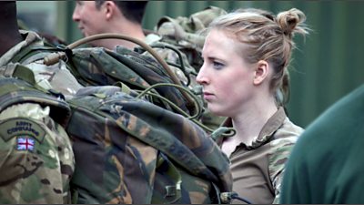 Potential Army Commando Donna training to become one of the first female commandos
