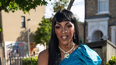 Drag queen Tara Misu, played by Matthew Morrison