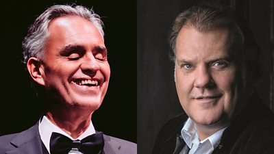 Portraits of Andrea Bocelli and Sir Bryn Terfel 