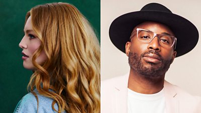 Portraits of Freya Ridings and Alexis Ffrench