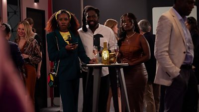 Dani Moseley as Amy, Adjani Salmon as Kwabena and babirye bukilwa as Vanessa
