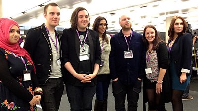 Finalists at the Write by the Quays Showcase.