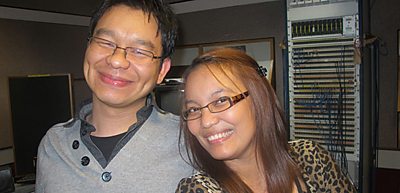 Presenters of new Burmese youth show Lin Lat Kyair Sin, Thang Kim and Eei Eiko