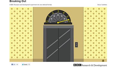 A still from BBC Research & Development's 'Breaking Out'.