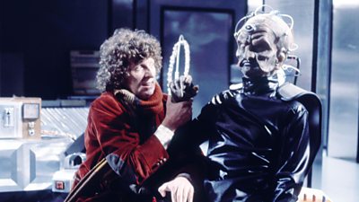 A gripping moment from Genesis of the Daleks.