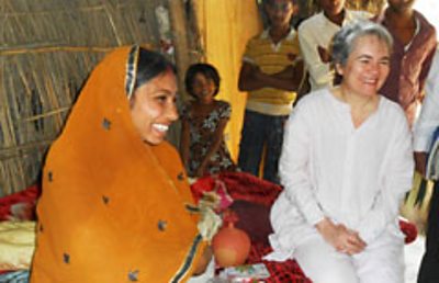 Rinku Devi and Caroline Nursey