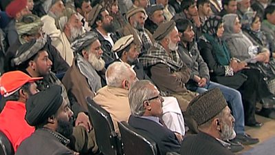 The Open Jirga studio audience asked questions about the role of political parties in Afghanistan.