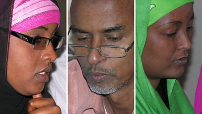 The Dareemo writing team: Rahma Mohamed Said, Farah Omar Nur and Sahra Mohammed Abdillahi.