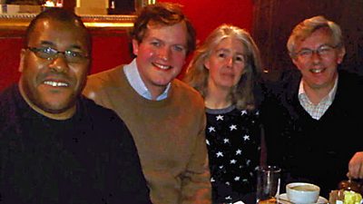 The Writer's Prize Judges: Roy Williams, Miles Jupp, Caroline Raphael and Jeremy Howe