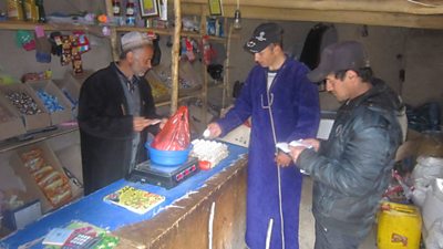 Mehroddin’s shop in Vashan.