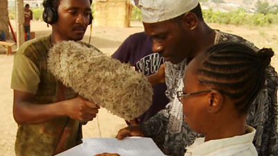 A recording of BBC Media Action's Nigerian radio drama Story Story.