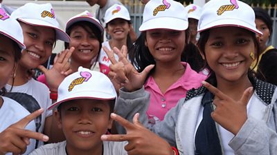 Young Cambodians take place in an event organised by Loy9 in Phnom Penh.