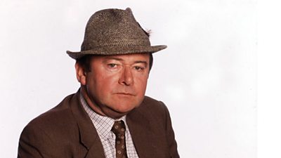 Tony Doyle in character as Brian Quigley in Ballykissangel with his tweed hat