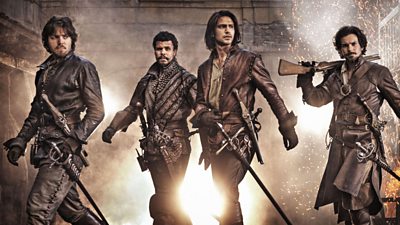 The Musketeers and d'Artagnan.