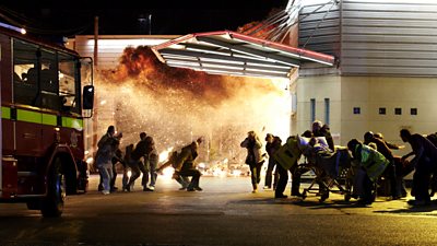 A dramatic moment from Casualty