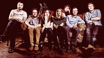 The writing team on 'Here Be Dragons' a sketch series featuring a who's who of up-and-coming Welsh comedy talent (including Ben Partridge)