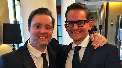 Simon Judd & Dominic Mitchell at the BAFTA Awards 2014