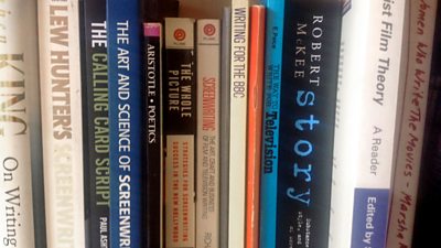 A shelf full of scriptwriting books - but are they any use?