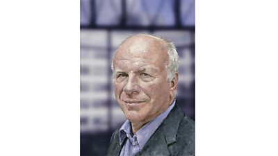 Portrait of Greg Dyke in open neck shirt and jacket. He looks directly at the viewer.