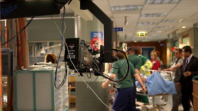 Filming Holby City