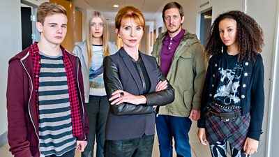Eve - Will, Eve, Mary Douglas, Nick, Lily (Photo: BBC/ Leopard Drama Ltd/Alan Peebles)