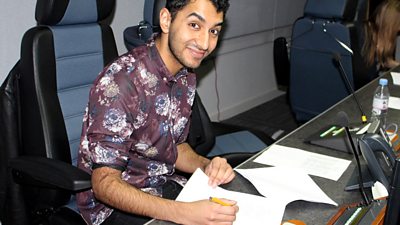 Furquan Akhtar in the studio