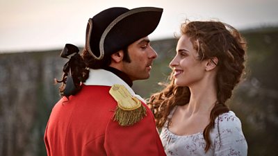 Ross Poldark (Aidan Turner), Elizabeth (Heida Reed) (Image: BBC/Mammoth Screen/Mike Hogan)