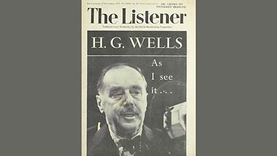 Cover of The Listener. The headline is "H G Wells - as I see it" with a picture of the author.