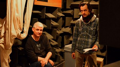 Sebastian Baczkiewicz with Paul Hilton, star of Radio 4's 'Pilgrim'