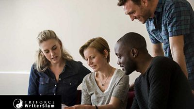 4 of the finalists for the first WriterSlam, held in June 2015
