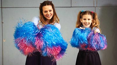 Playing Ball: Janet Holdsworthy (Daisy Beaumont) ... and her daughter (Photo: BBC/Robert Viglasky) 