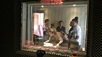 Our team in Myanmar working to produce a Lifeline radio show for people affected by the 2015 floods.