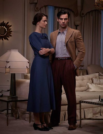 And Then There Were None - Vera Claythorne (Maeve Dermody), Philip Lombard (Aiden Turner)(Photo Credit:BBC/Mammoth Screen/Des Willie)