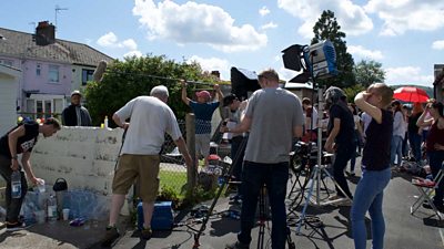 It's My Shout - filming