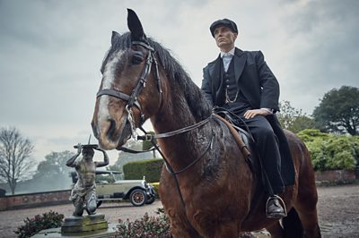 Pale rider: Cillian Murphy returns as Thomas Shelby.