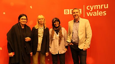 L-R: Bethan Jones, Anne Edyvean, Kully Thiarai and Rhodri Talfan Davies.