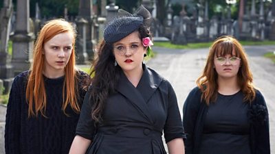 What's the story? A moment from Raised by Wolves.