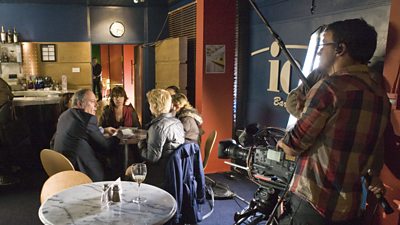 Behind the scenes on Doctors.