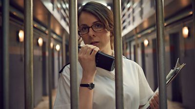 Good call: Cariad as Dawn in the BBC Three show, Crims.