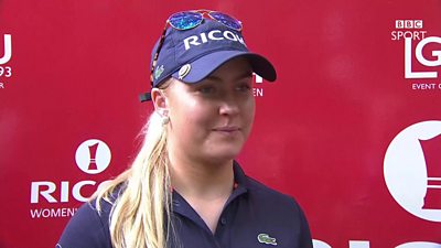 Women's British Open: Pressure easing at home major after first round