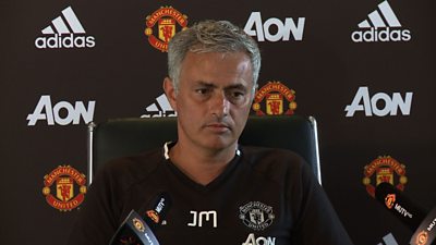 Jose Mourinho speaks to the press ahead of Manchester United's clash with Southampton
