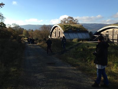 The writers taking a break