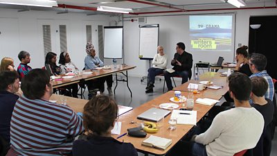 The 2016 Drama Room writers in a TV drama writing masterclass