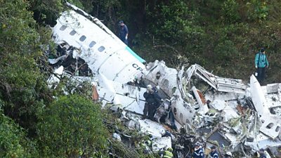 Plane that was carrying the Chapecoense football team