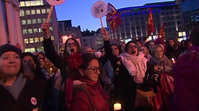 Global Protests On Donald Trump Inauguration Day - BBC News