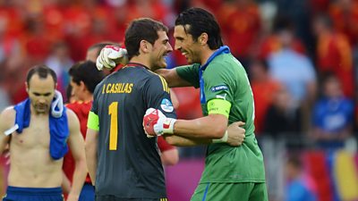 Iker Casillas and Gianlugi Buffon