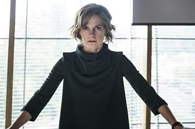 Jude (Louise Brealey) in BBC Three's 'Clique' (Photo credit: BBC/Balloon/Brian Sweeney)