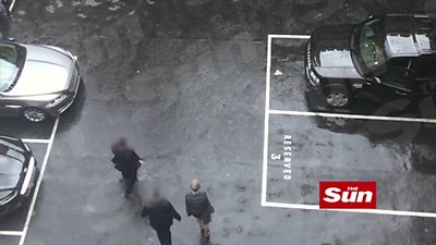 Sun footage shows Theresa May evacuated through Westminster car park