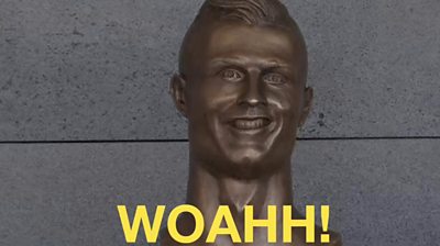 Cristiano Ronaldo's statue